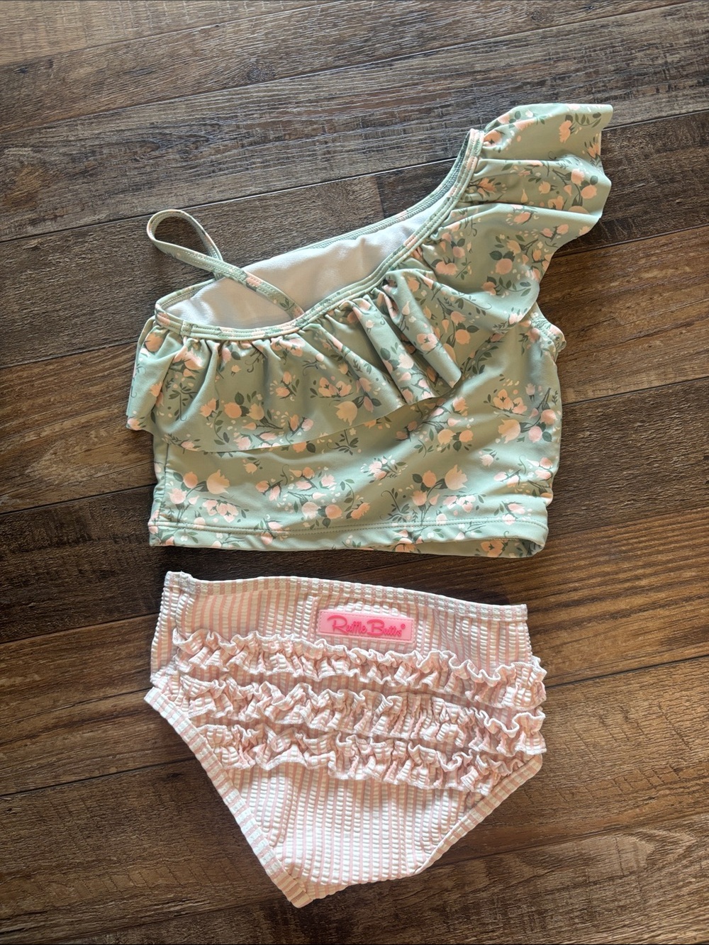 Floral Ruffle Butts Bikini - Picture 2 of 3